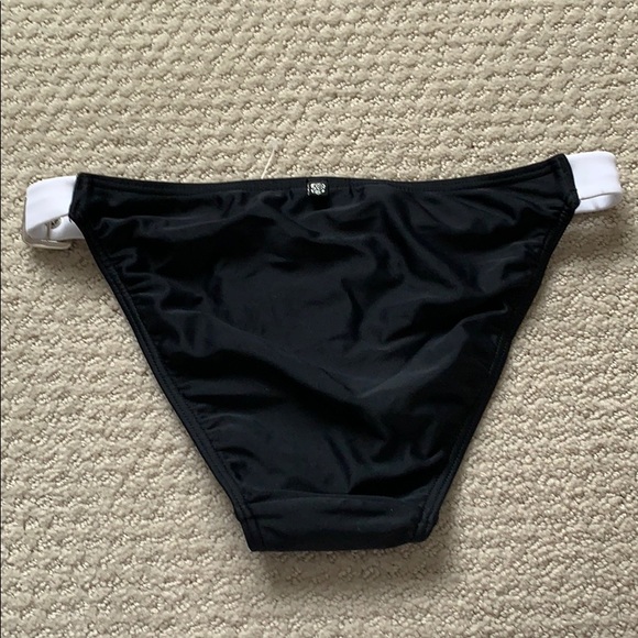NEW La Vie En Rose black/white bikini bottom M - Picture 2 of 6